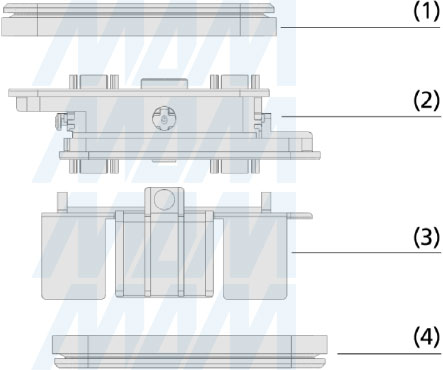 Конструкция присоски VCBL-K1 (артикул VCBL-K1)