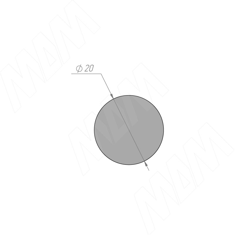 Заглушка самоклеящаяся темная вишня, D20 мм (18 шт.) (20.103-HM) PULSE (Китай) Заглушка самоклеящаяся темная вишня, D20 мм (18 шт.) - фото 3