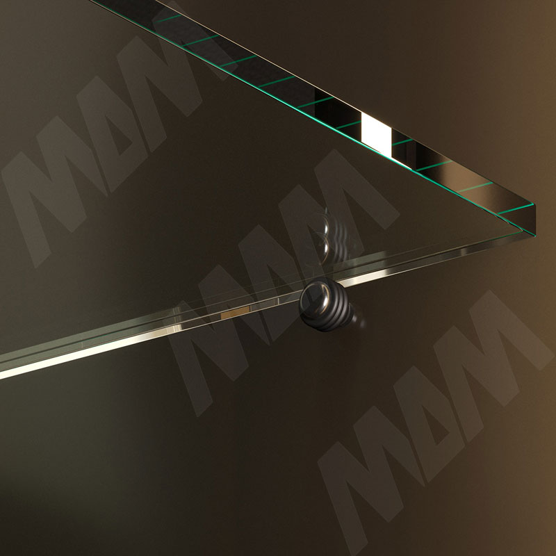 OR Полкодержатель для стеклянных полок, черный никель (MV05 (3016 109)) Italiana Ferramenta (Италия) MV05 (3016 109) - фото 2