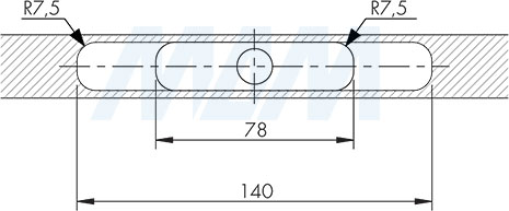 Установка скрытого менсолодержателя TRIADE PRO MINI с кронштейном для деревянных полок толщиной от 25 мм (артикул 1623001000 и 7020 798), схема 4