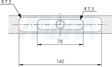 Установка скрытого менсолодержателя TRIADE PRO MINI с кронштейном для деревянных полок толщиной от 25 мм (артикул 1623002000 и 7020 790), схема 4