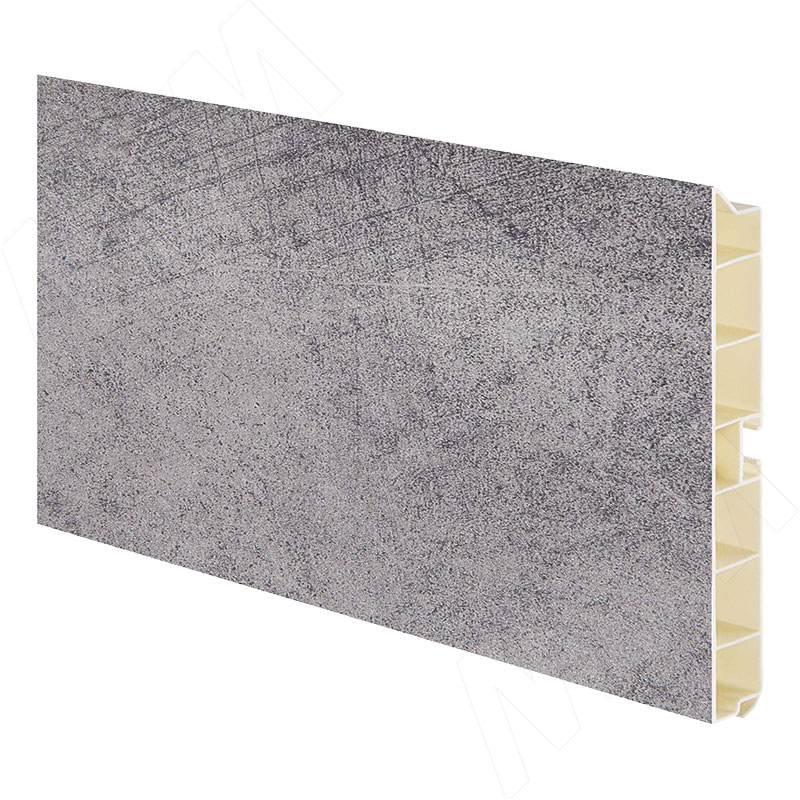 Цоколь пластиковый (высота 100, длина 4000 мм), бетон шлифованый (10.0217 4M) Volpato (Италия) Цоколь пластиковый (высота 100, длина 4000 мм), бетон шлифованый - фото 1