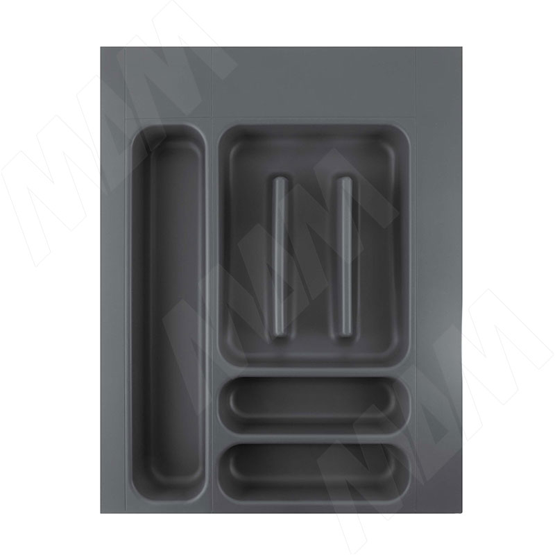 UPPO Лоток кухонный для столовых приборов для мебельного ящика шириной 400мм, цвет серый базальт RAL7012 (R140SC9720) Elletipi (Италия)