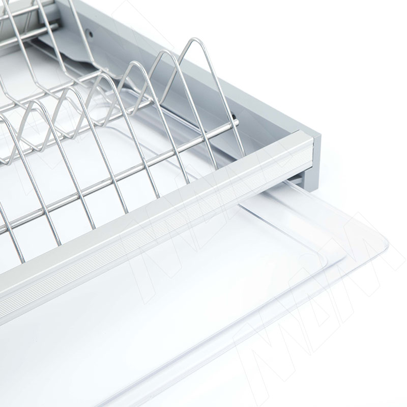 ARIA комплект посудосушителей, гладкая рамка, держатель задн.стенки, поддон,  600мм, серый хром (ПВ1.6016.2111.11) PULSE (Россия) - фото 5