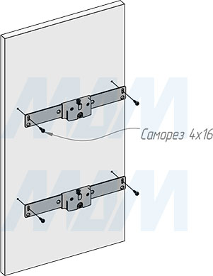 Установка системы KOMBI 2.0 M30W для фасадов шириной от 300 мм с 1 ведром для сортировки и хранения (артикул KOMBI2GME301SCGM), схема 8