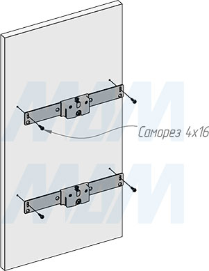 Установка системы KOMBI 2.0 M30W для фасадов шириной от 300 мм с 2 ведрами для сортировки и хранения (артикул KOMBI2GME302SCGM), схема 8