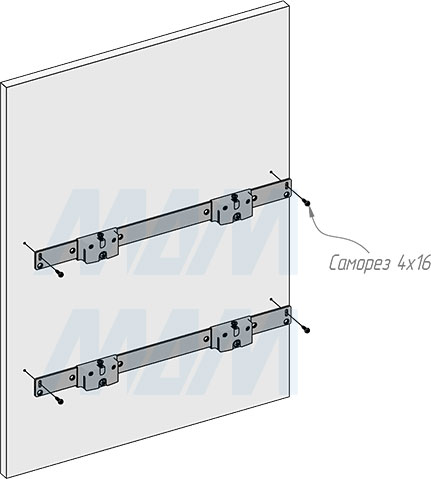 Установка системы KOMBI 2.0 M50W для фасадов шириной от 500 мм с 1 ведром для сортировки и хранения (артикул KOMBI2GME501ASCGM), схема 8