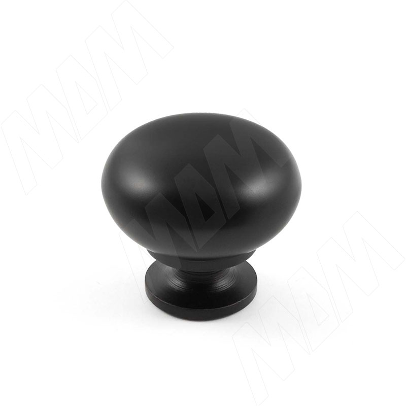 Ручка-кнопка D32мм черный матовый (KH.09.000.BLM) ручка кнопка d32мм никель матовый kh 09 000 sn
