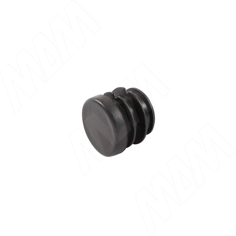 Заглушка /подпятник для круглой трубы, D25 мм, черный (HL.R.25.BL) PULSE (Россия)