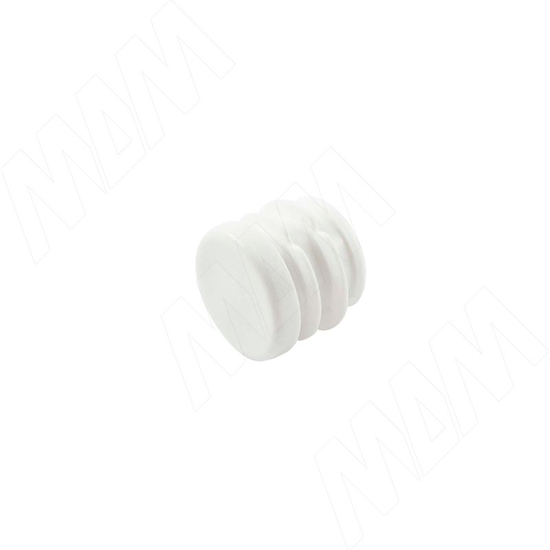 Заглушка /подпятник для круглой трубы, D25 мм, белый (HL.R.25.WH) PULSE (Россия)