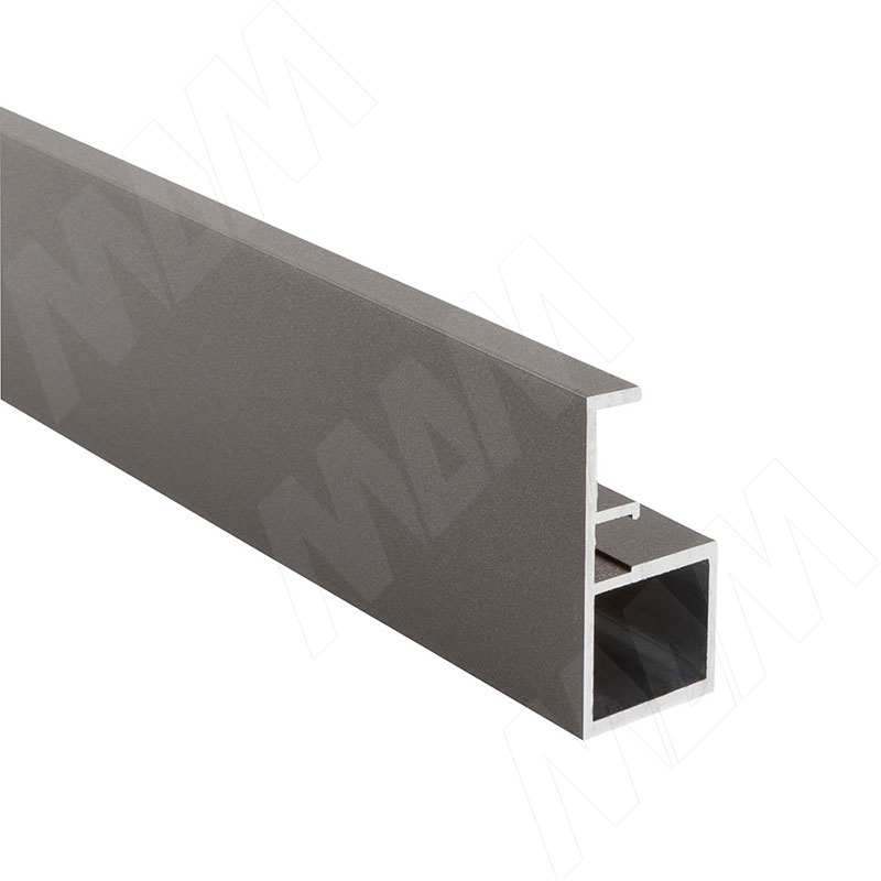 SECRET MAXI Профиль рамочный узкий с интегрированной ручкой, графит, L-2700 (FP00263HGP-S3) PULSE (Россия) - фото 1