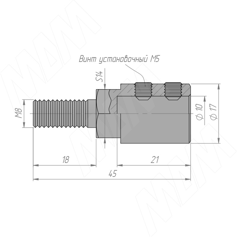 Патрон быстросменный для станков Morbidelli M8/9 (правое вращение) (QCC_M8/9_R) Erste (Китай) - фото 2