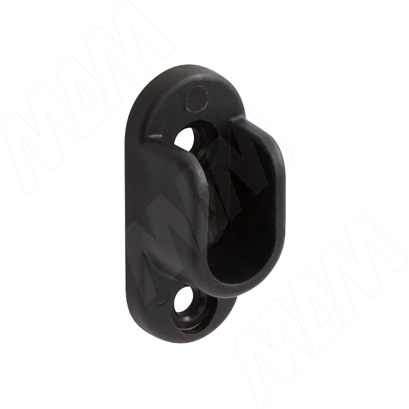 Штангодержатель пластиковый для овальной штанги, черный (RT03PL-BL)