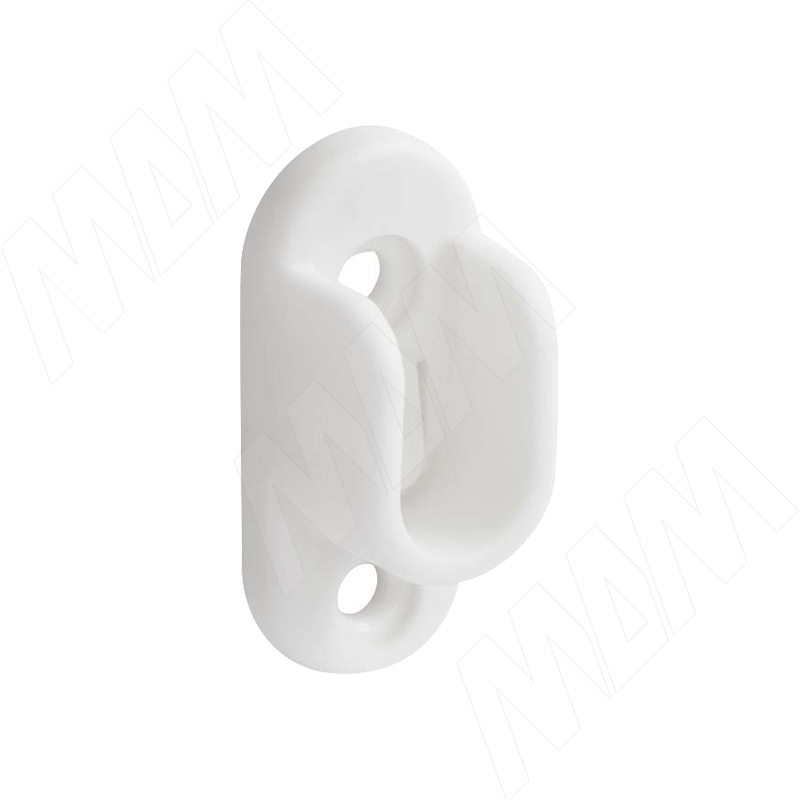 Штангодержатель пластиковый для овальной штанги, белый (RT03PL-WH)