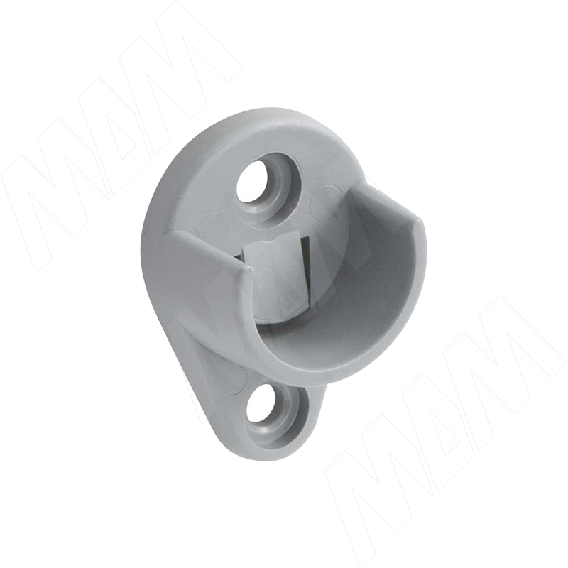 Штангодержатель пластиковый для круглой трубы D25 мм, серый (RT04PL-GR) PULSE (Россия)
