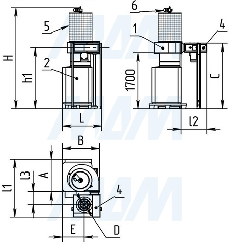 Комплектация фильтрциклона ФЦ-4000 (артикул ФЦ-4000-F9(3))