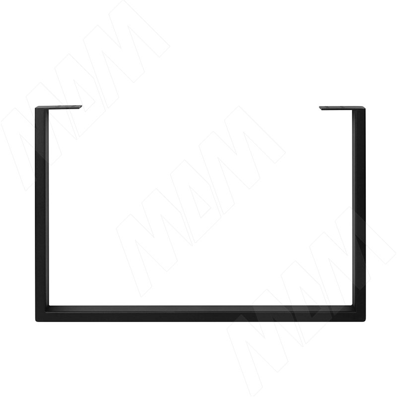 Тулуза опора для стола П-образная, 595х400 мм, черный (RAL 9005, муар) (TU40X20/400 BLC) PULSE (Россия)