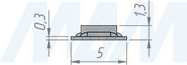 Размеры светодиодной ленты LUX SLIM 2835/120, 12V, основание 5 мм, CRI 90, IP20, 7W/1м (артикул LS24-2835WW20-7-SL, LS24-2835NW20-7-SL, LS24-2835CW20-7-SL)