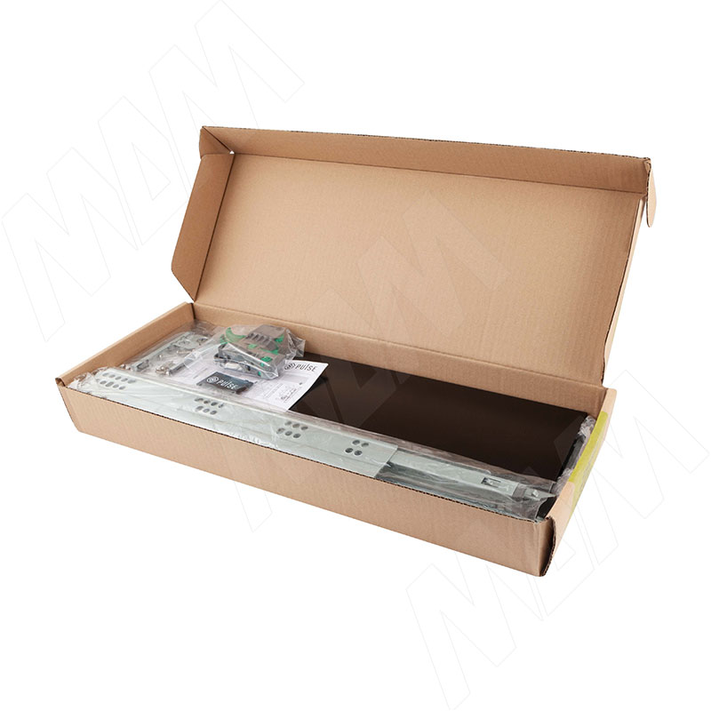 LS BOX комплект ящика 450 мм, цвет черный (боковины h120 мм с направляющими открывания от нажатия) (LT120450BL) PULSE (Китай) LS BOX комплект ящика 450 мм, цвет черный (боковины h120 мм с направляющими открывания от нажатия) - фото 4