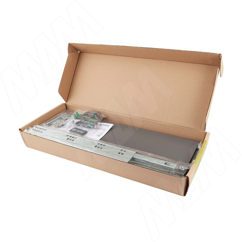 LS BOX комплект ящика 450 мм, графит, боковины h88 мм с направляющими плавного закрывания (LS88450GP) PULSE (Китай) - фото 4