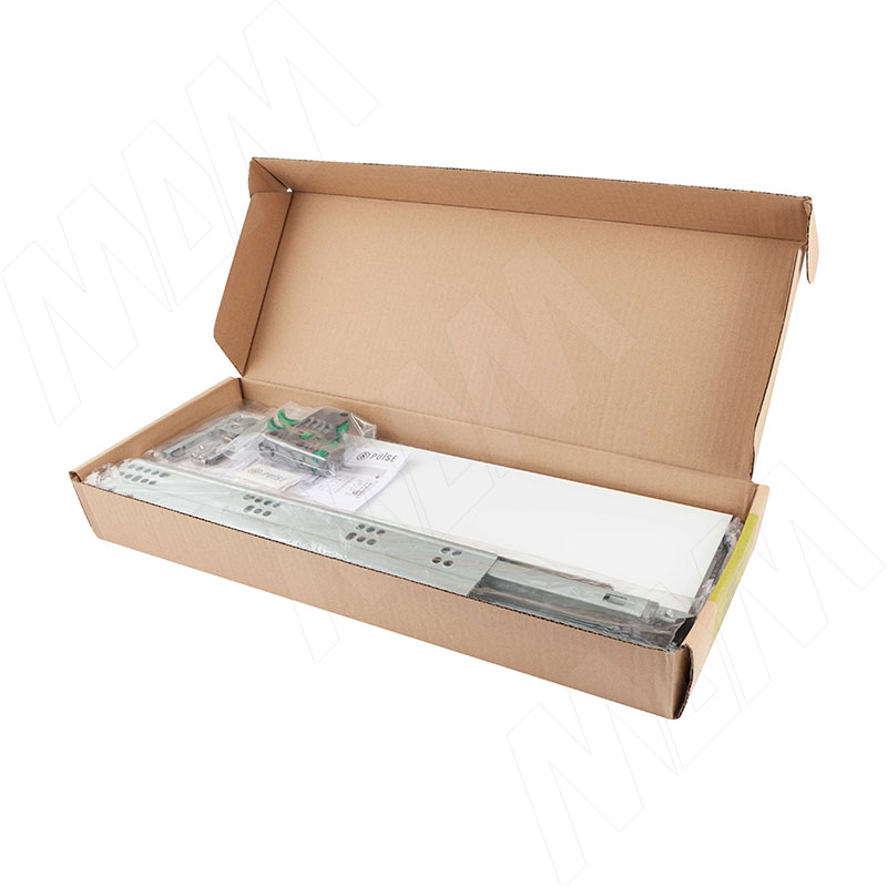 LS BOX комплект ящика 550 мм, цвет белый (боковины h120 мм с направляющими открывания от нажатия) (LT120550W) PULSE (Китай) LS BOX комплект ящика 550 мм, цвет белый (боковины h120 мм с направляющими открывания от нажатия) - фото 4