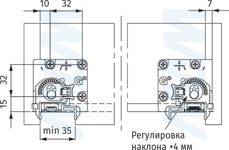 Установка задних креплений направляющих DYNAPRO