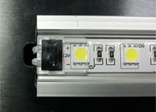 спользование коннекторов для светодиодой ленты серии BUTTON от PULSE с алюминиевым профилем