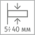 Толщина полки 5-40 мм