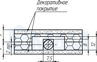 Корректор фасада скрытый врезной регулировка сверху l 2190 2610 мм