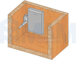 Электронный замок INVISIBLE с системой RFID для деревянных фасадов